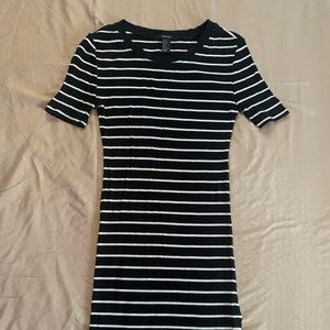 Forever 21 short sleeve striped sweater dress